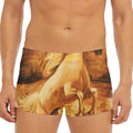 Vintage Horse Painting Print Men's Short Boxer Briefs