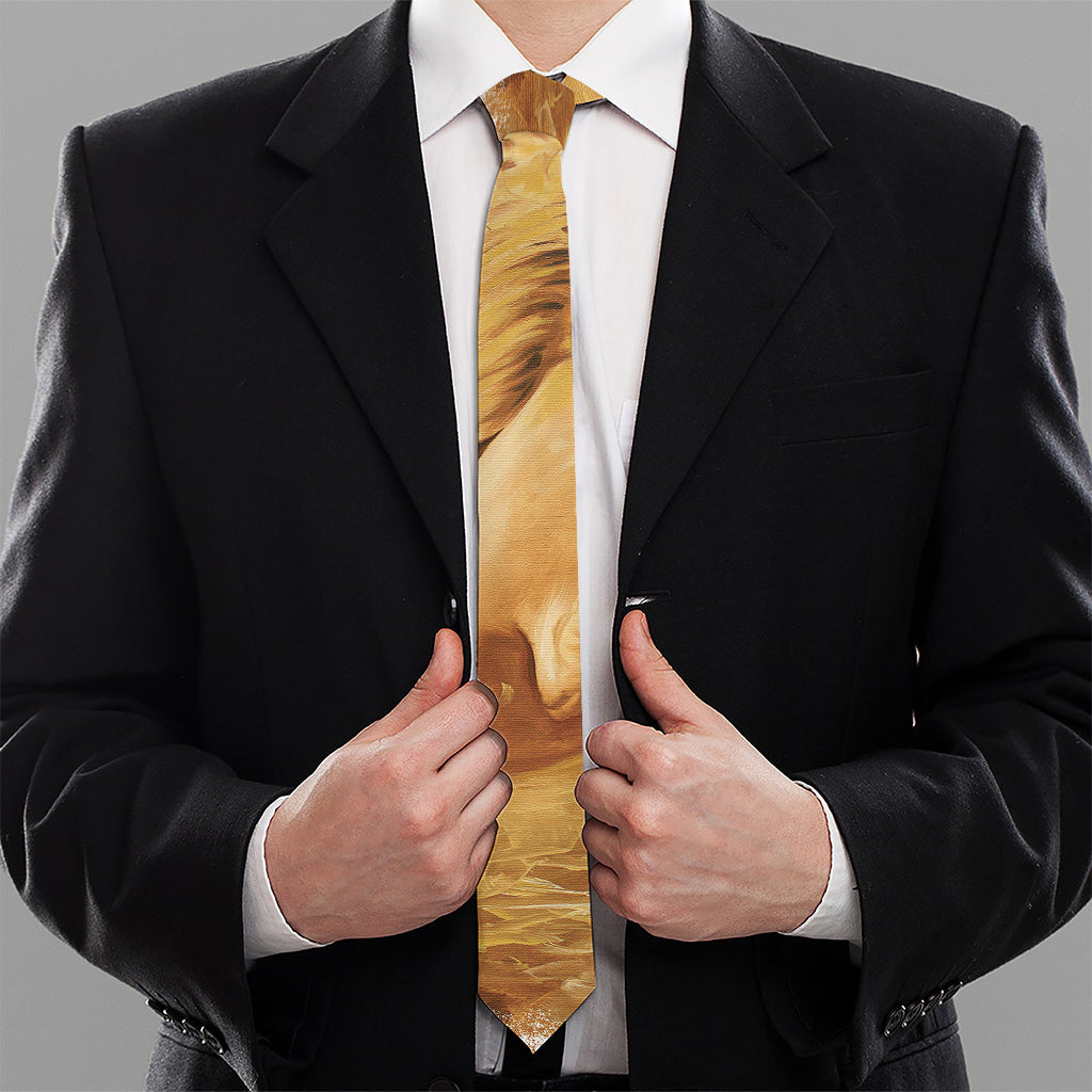 Vintage Horse Painting Print Necktie