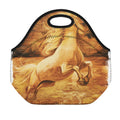 Vintage Horse Painting Print Neoprene Lunch Bag
