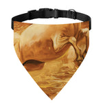 Vintage Horse Painting Print Over The Collar Dog Bandana