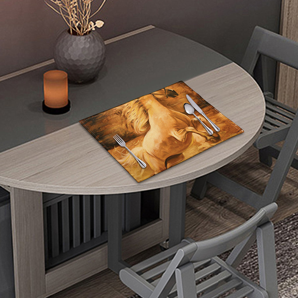 Vintage Horse Painting Print Placemat