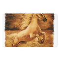 Vintage Horse Painting Print Polyester Doormat