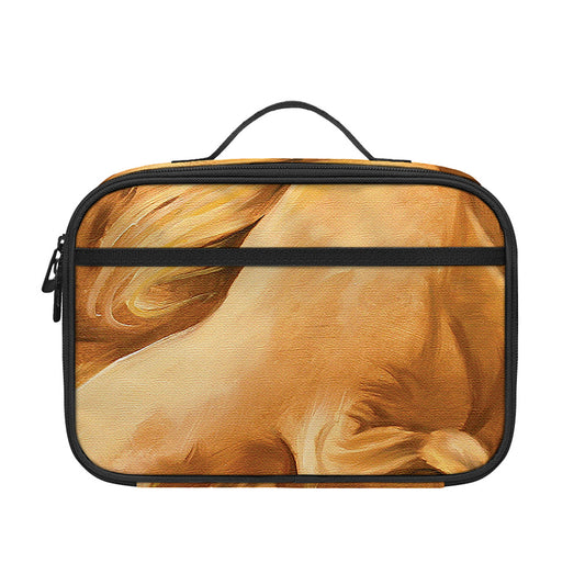 Vintage Horse Painting Print Portable Lunch Bag