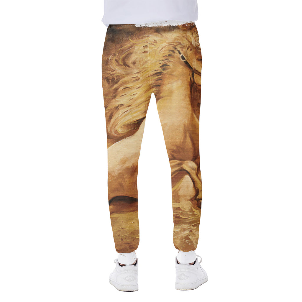 Vintage Horse Painting Print Scuba Joggers