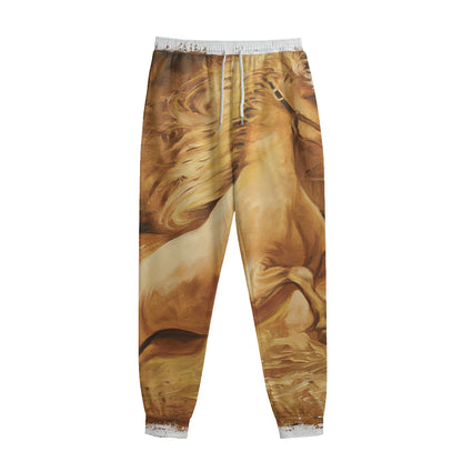 Vintage Horse Painting Print Sweatpants