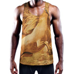 Vintage Horse Painting Print Training Tank Top