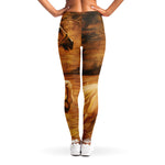 Vintage Horse Painting Print Women's Leggings