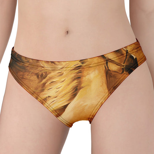 Vintage Horse Painting Print Women's Panties