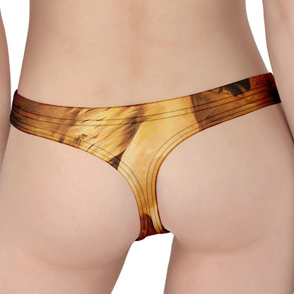 Vintage Horse Painting Print Women's Thong