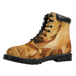 Vintage Horse Painting Print Work Boots