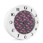 Vintage Indian Elephant Pattern Print Alarm Clock
