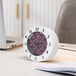 Vintage Indian Elephant Pattern Print Alarm Clock