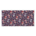 Vintage Indian Elephant Pattern Print Beach Towel