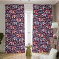 Vintage Indian Elephant Pattern Print Dimout Pencil Pleat Curtains