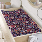 Vintage Indian Elephant Pattern Print Changing Pad Cover