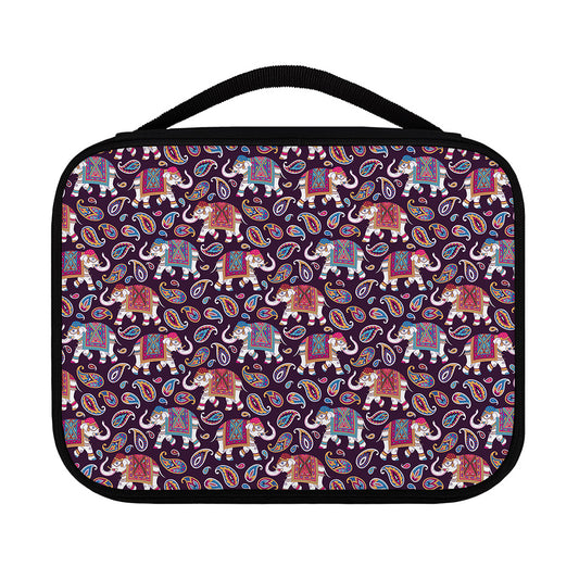 Vintage Indian Elephant Pattern Print Classic Bible Case