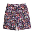 Vintage Indian Elephant Pattern Print Cotton Shorts