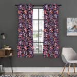 Vintage Indian Elephant Pattern Print Curtain