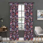 Vintage Indian Elephant Pattern Print Curtain