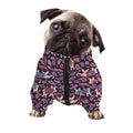 Vintage Indian Elephant Pattern Print Dog Zip Up Jacket