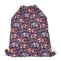Vintage Indian Elephant Pattern Print Drawstring Bag