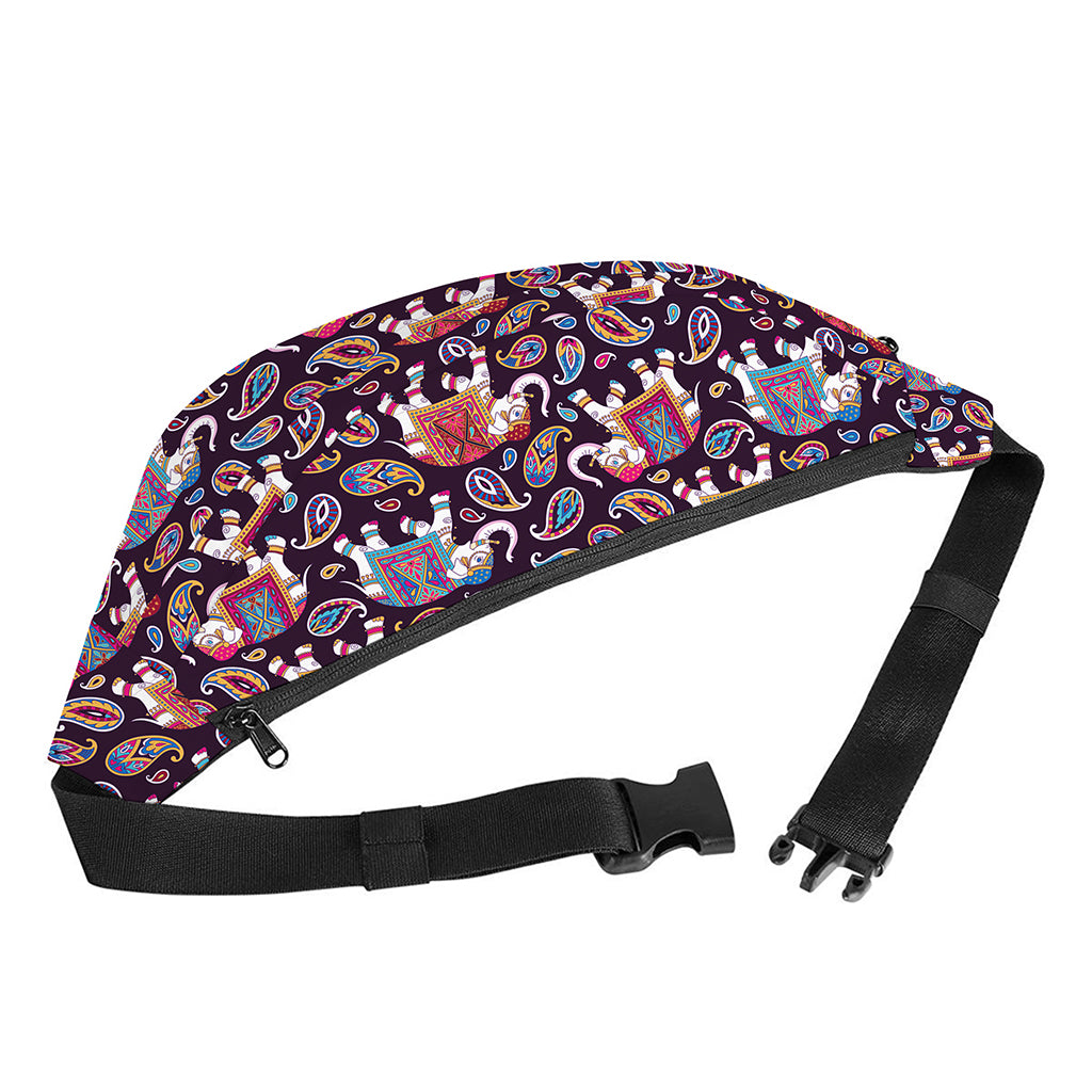 Vintage Indian Elephant Pattern Print Fanny Pack