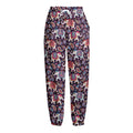Vintage Indian Elephant Pattern Print Fleece Lined Knit Pants