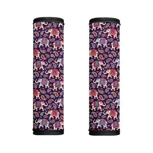 Vintage Indian Elephant Pattern Print Handle Covers