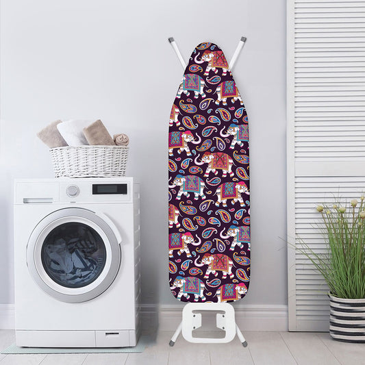 Vintage Indian Elephant Pattern Print Ironing Board Cover
