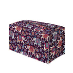 Vintage Indian Elephant Pattern Print Leather Tissue Box Cover