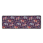 Vintage Indian Elephant Pattern Print Long Kitchen Mat
