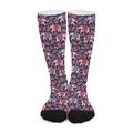 Vintage Indian Elephant Pattern Print Long Socks