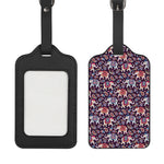 Vintage Indian Elephant Pattern Print Luggage Tag