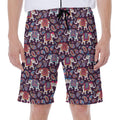 Vintage Indian Elephant Pattern Print Men's Beach Shorts