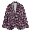 Vintage Indian Elephant Pattern Print Men's Blazer