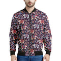 Vintage Indian Elephant Pattern Print Men's Bomber Jacket