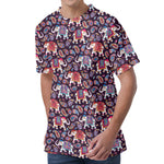 Vintage Indian Elephant Pattern Print Men's Velvet T-Shirt