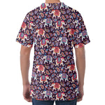 Vintage Indian Elephant Pattern Print Men's Velvet T-Shirt