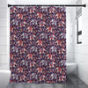 Vintage Indian Elephant Pattern Print Premium Shower Curtain