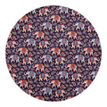 Vintage Indian Elephant Pattern Print Round Blanket