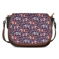 Vintage Indian Elephant Pattern Print Saddle Bag