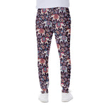 Vintage Indian Elephant Pattern Print Scuba Joggers