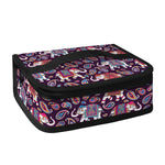 Vintage Indian Elephant Pattern Print Small Lunch Bag