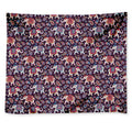 Vintage Indian Elephant Pattern Print Tapestry