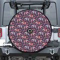 Vintage Indian Elephant Pattern Print Tire Cover With Camera Hole