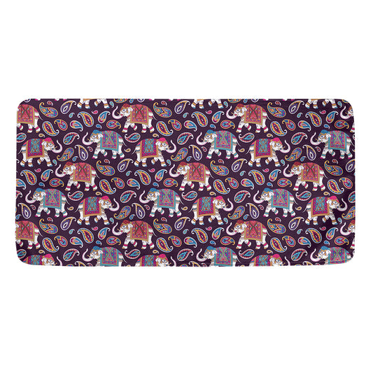 Vintage Indian Elephant Pattern Print Towel