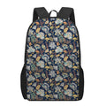 Vintage Indian Floral Pattern Print 17 Inch Backpack