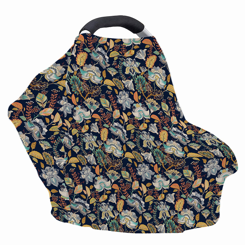 Vintage Indian Floral Pattern Print Baby Seat Cover