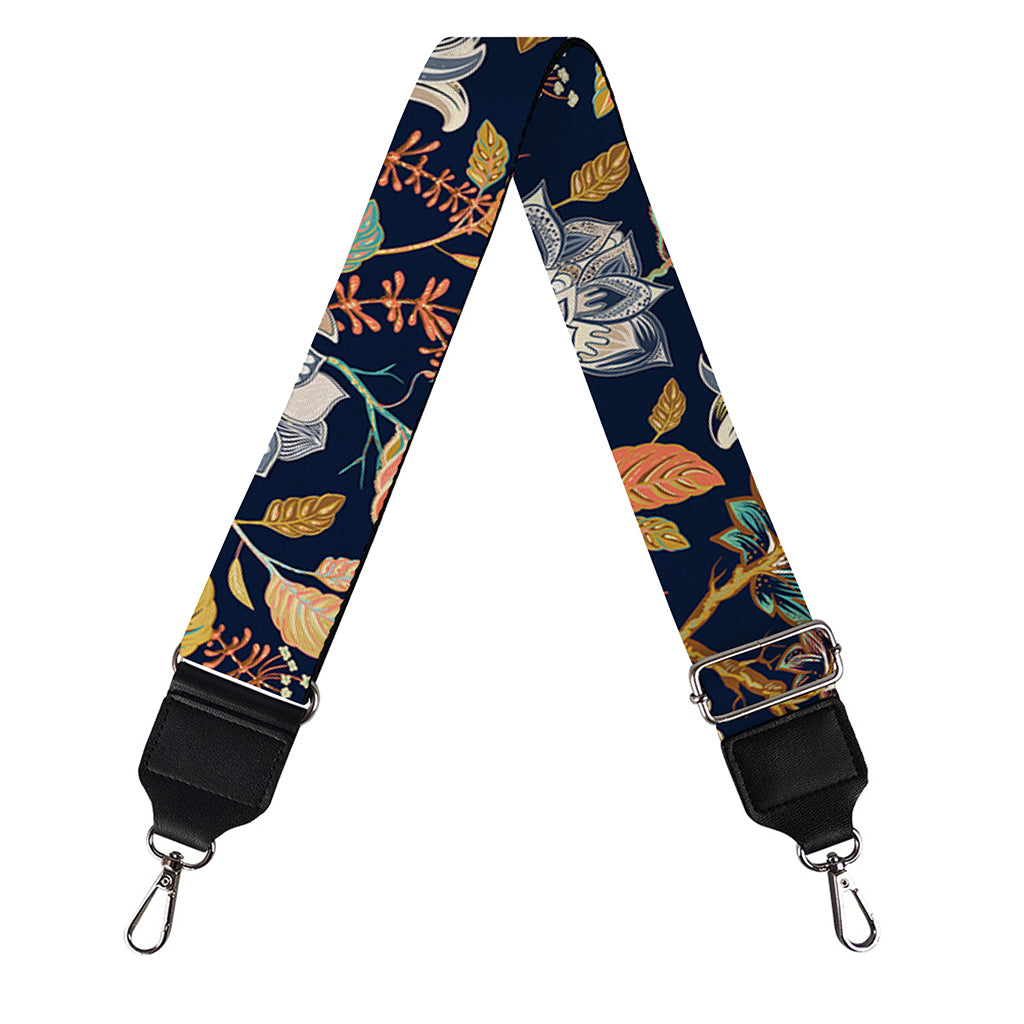 Vintage Indian Floral Pattern Print Bag Strap