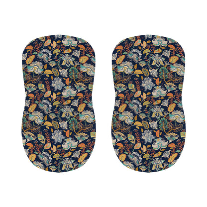 Vintage Indian Floral Pattern Print Bar Stool Covers